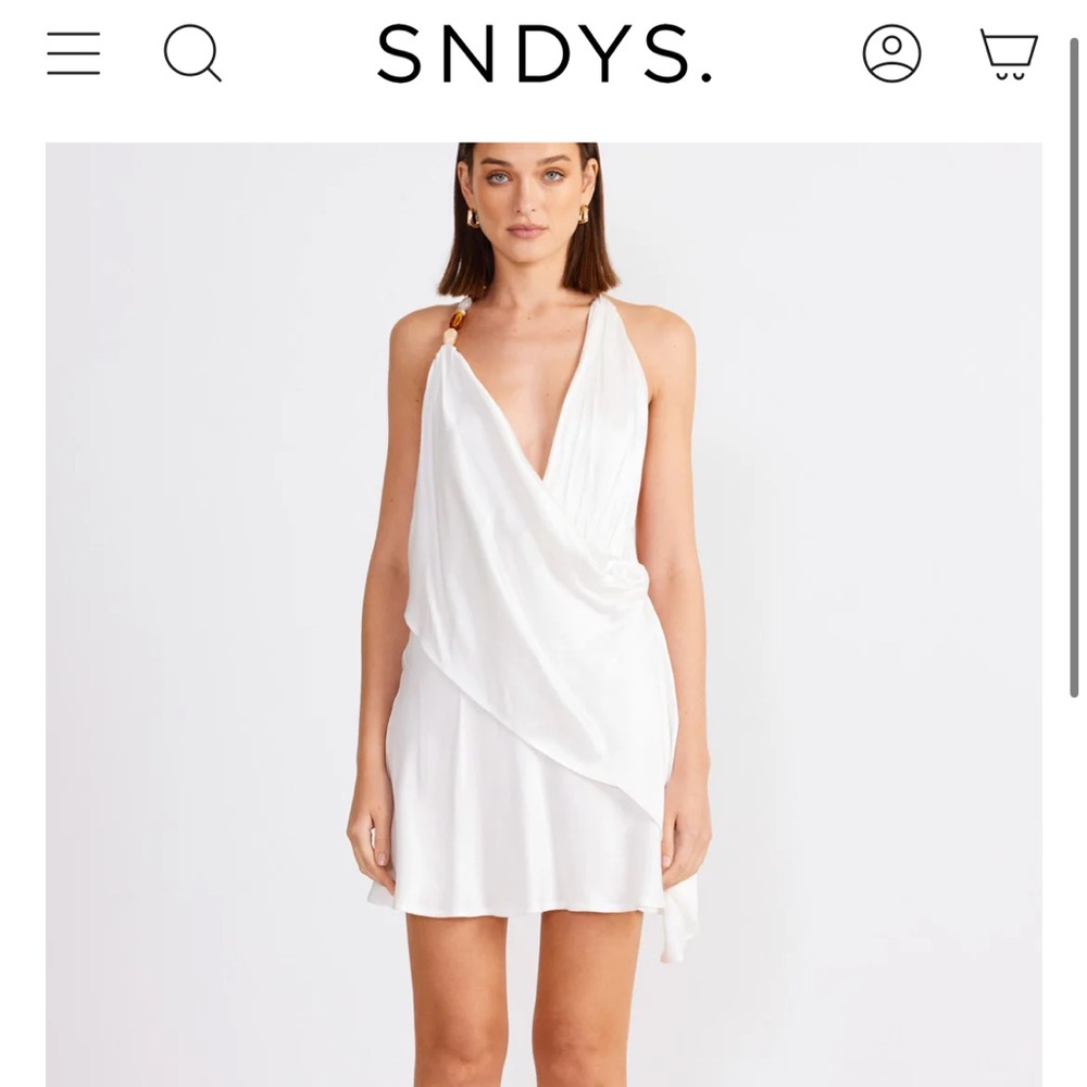SNDYS Rosita White Mini Dress
